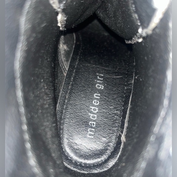 🌟HP🌟 SNAKESKIN PATTERN Archiee Platform Boots Chunky Block Heel 7.5 Punk Metal - Picture 15 of 15